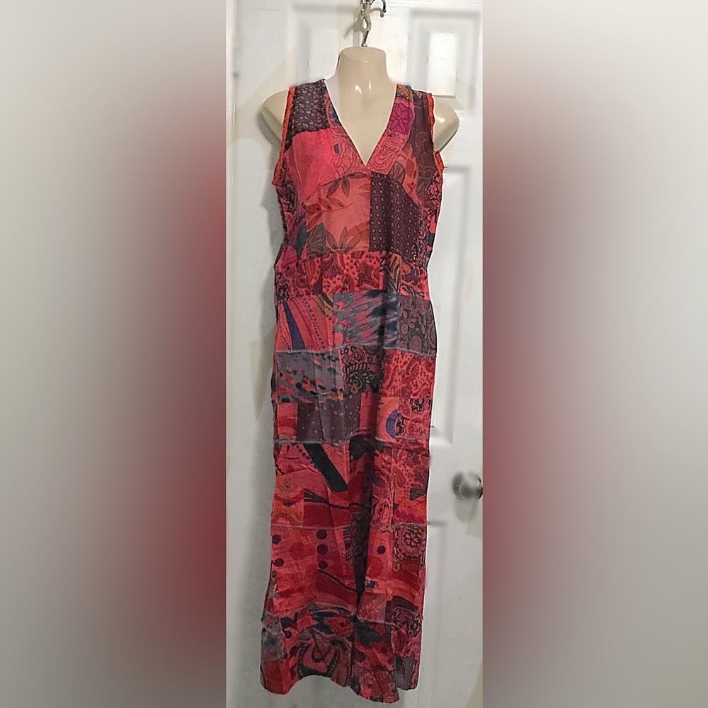 Colorful Patchwork Maxi Dress